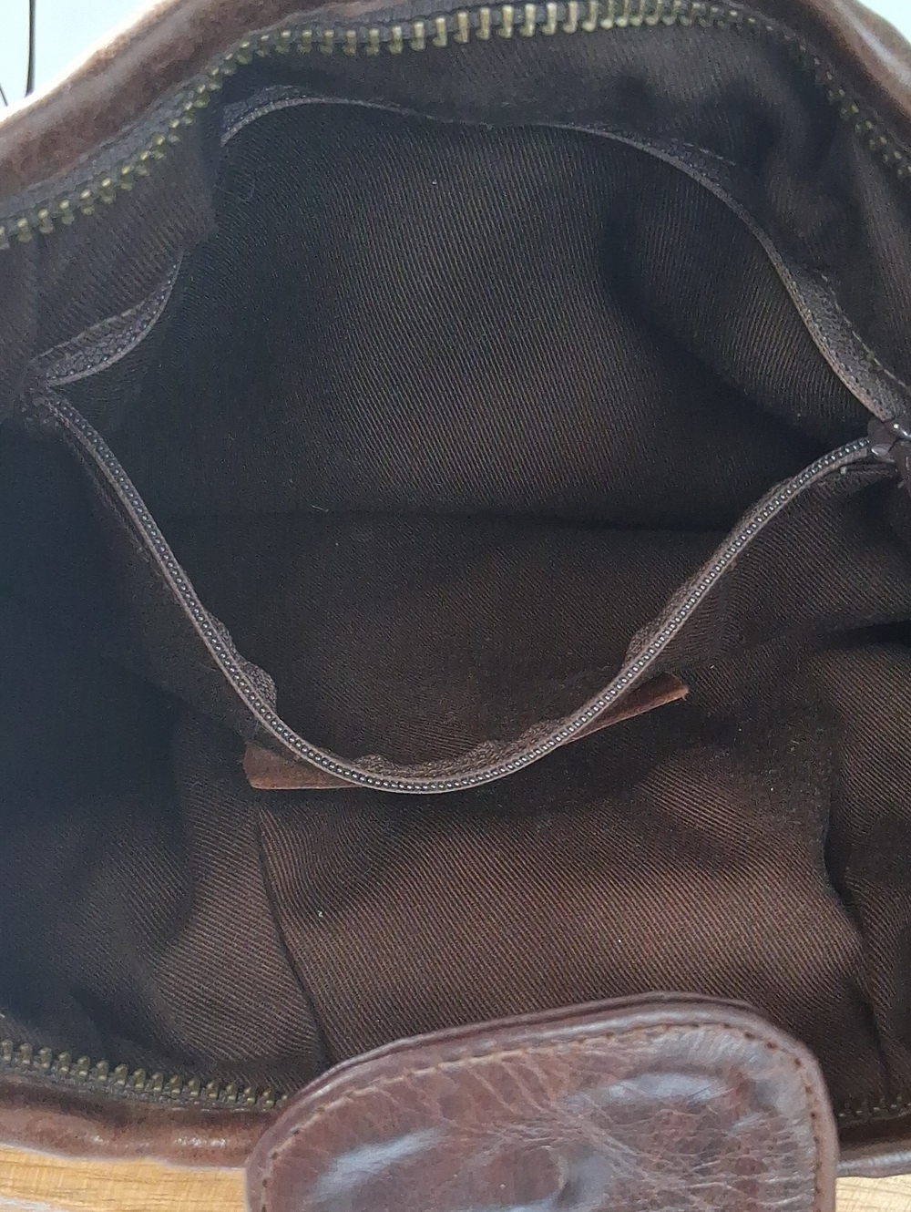Vintage Jocasi London Slouchy Hobo Bag Brown Ram Leather - Picture 10 of 16